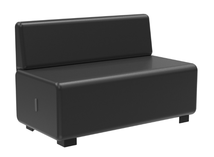 Canapé 2 places - Coloris variés - Structure bois - Revêtement tissu 100% Polyester_1