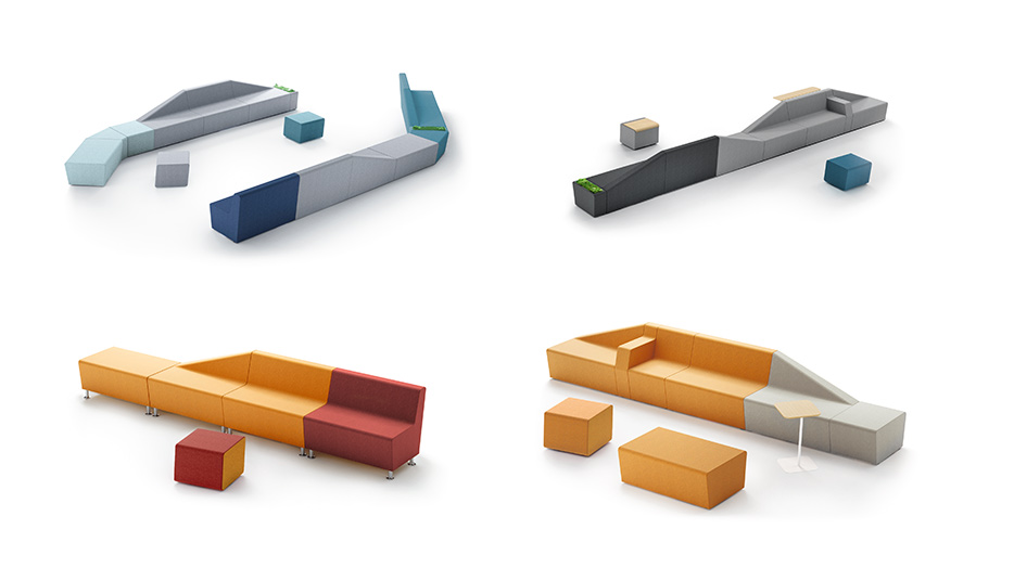 Banquette soft seating ergonomique