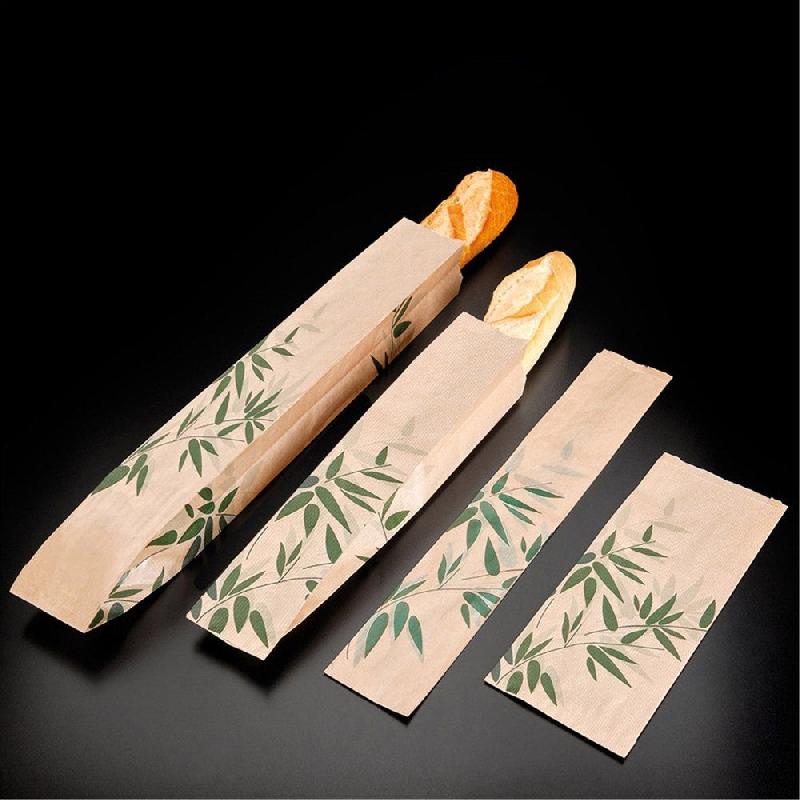 Sac baguette papier Feel Green 9+4x66cm - par 250_1