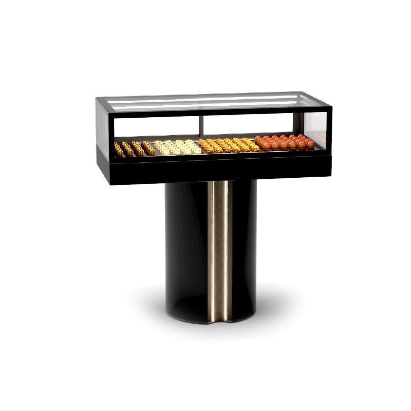 Vitrine neutre INTEGRA T - 1200mm - Noire | Sayl Barcelona_1