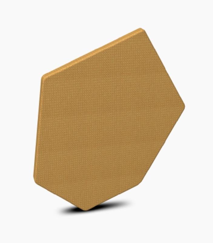 Dalle acoustique Bazalto - MDD - Jaune, 65 mm_1