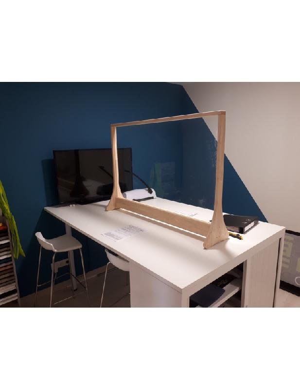 Protection bureau - cadre en bois 820x1050mm - plexiglas épaisseur 3mm_1