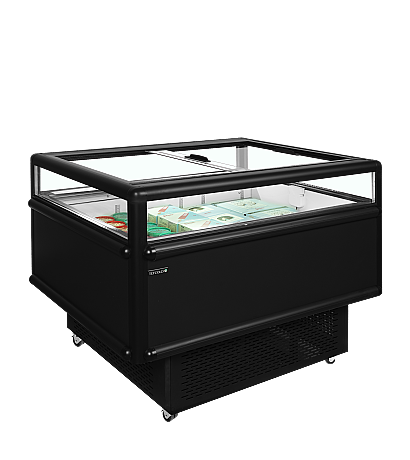 Réfrigérateur/congélateur noir pour achats impulsifs Noir RAL9005 - | Tefcold - UHD201/Black_1