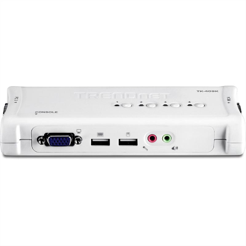 TRENDnet TK-409K Kit de switch KVM USB à 4 ports avec fonction audio_1