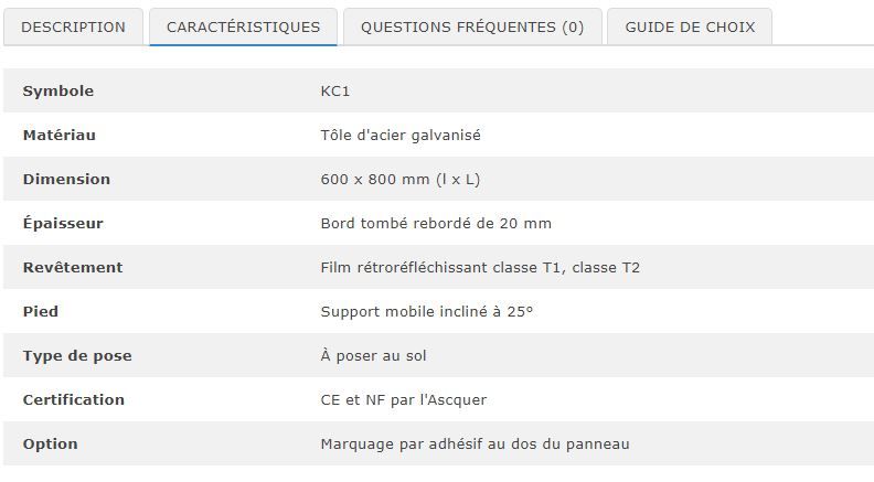 29981 - Panneau de chantier KC1 route barrée - 600 x 800 mm - Film rétroréfléchissant T1 ou T2_1