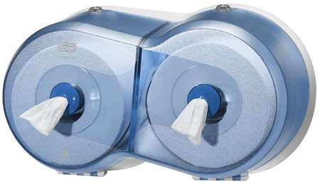 Distributeur papier toilette smartone mini double bleu systeme t9 ref 294024_1