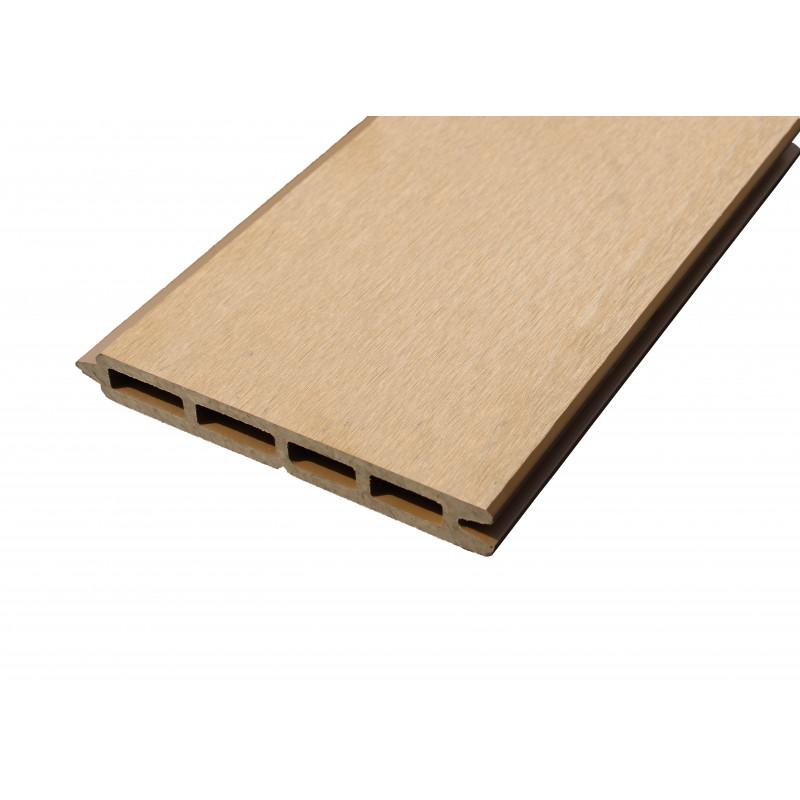 LAME DE CLÔTURE BOIS COMPOSITE L 148 CM / L 15.6 CM / E 19 MM - COLORIS - BEIGE CLAIR, EPAISSEUR - 19 MM, LARGEUR - 15.6 CM, LONGUEUR - 148 CM_1