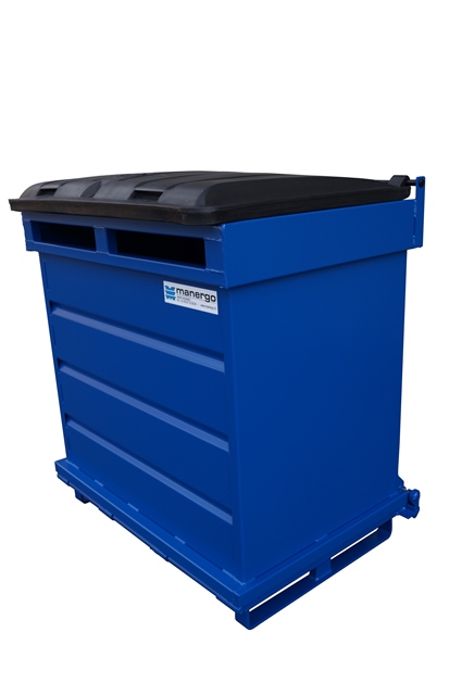 Benne à fond ouvrant (BAFO) - 1500 litres - Fabrication française - Finition laquée et multiples options_1