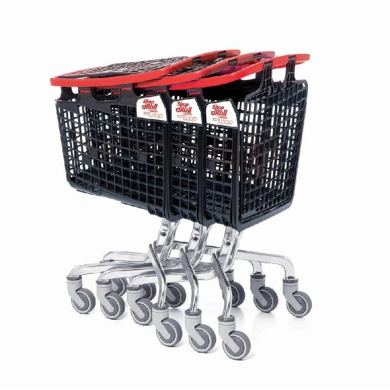 Chariot de course Shop & Roll 100L Loop - 4 roues à 360 degrés - Base en acier zingué - Polyvalent et compact_1