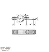 Colliers de fixation - Schwer Fittings - RS-C-AB - Selon DIN 3567 Form A/B avec vis et écrous inclus_1