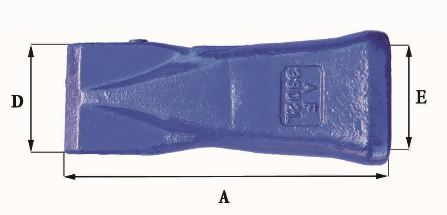 Dents de godet adaptables Feurst AF 3302 L - 4.9 Kg - Dimensions précises_1