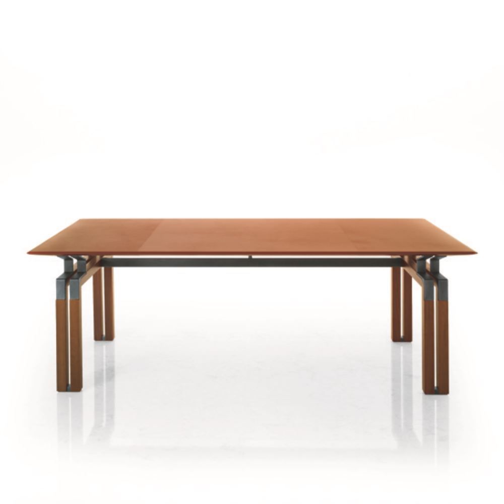 Paso Doble - Bureau de direction i 4 Mariani - Design élégant en cuir, noyer d'Amérique et métal_1