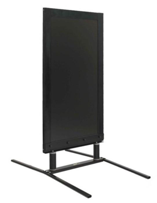 Stop trottoir sur ressorts - 1280x650 mm - Écriture double face - Métal et bois certifié PEFC_1