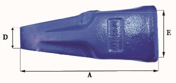 Dents de godet adaptables Feurst AF 8552 PR - 20 kg - Dimensions précises_1
