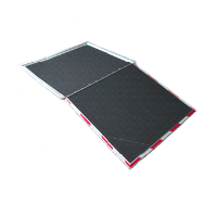 Rampes encastrables manuelles - Handirampes - Dépliables dans une marche - Caisson 106 cm largeur et 8 cm épaisseur_1