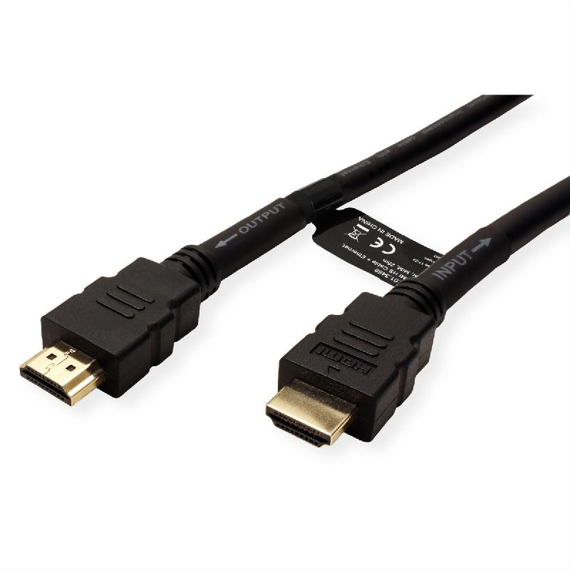ROLINE Câble HDMI High Speed + Ethernet, avec Repeater, 25 m_1