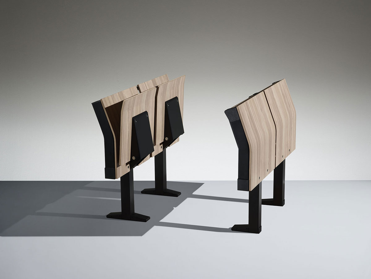 Siège d'amphithéâtre résistant à l'usure pour les salles de cours de l'université, des salles de conférence, les auditoriums, centres de congrès et des installations de formation.- e4000_1