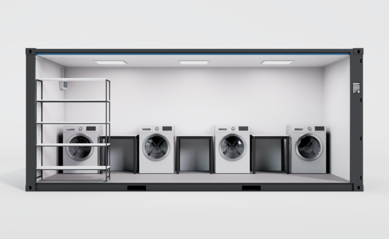 Laverie automatique mobile et autonome adaptable à tous types de sites et d'usages - Cargo Laundry? 20_1
