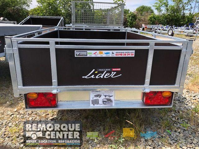 Remorque Bois LIDER - 39440 - 201x133x40 cm - PTAC : 500/750 kg - Reference -MA227/3715_1