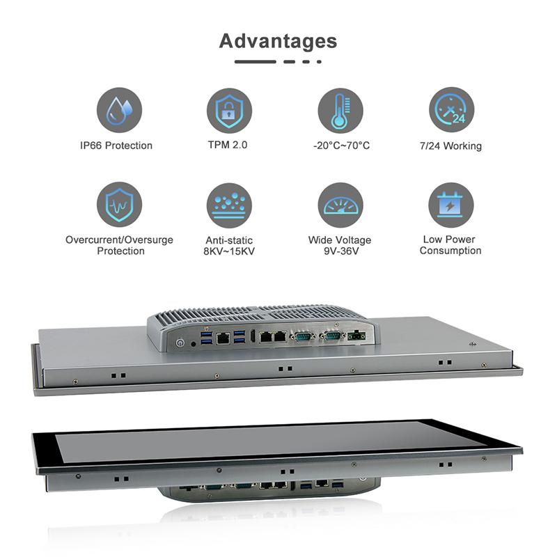 Panel PC industriel fanless 21.5