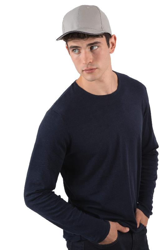 Casquette avec sandwich contrasté - 6 panneaux - 100% coton sergé - Réf : KP153_1