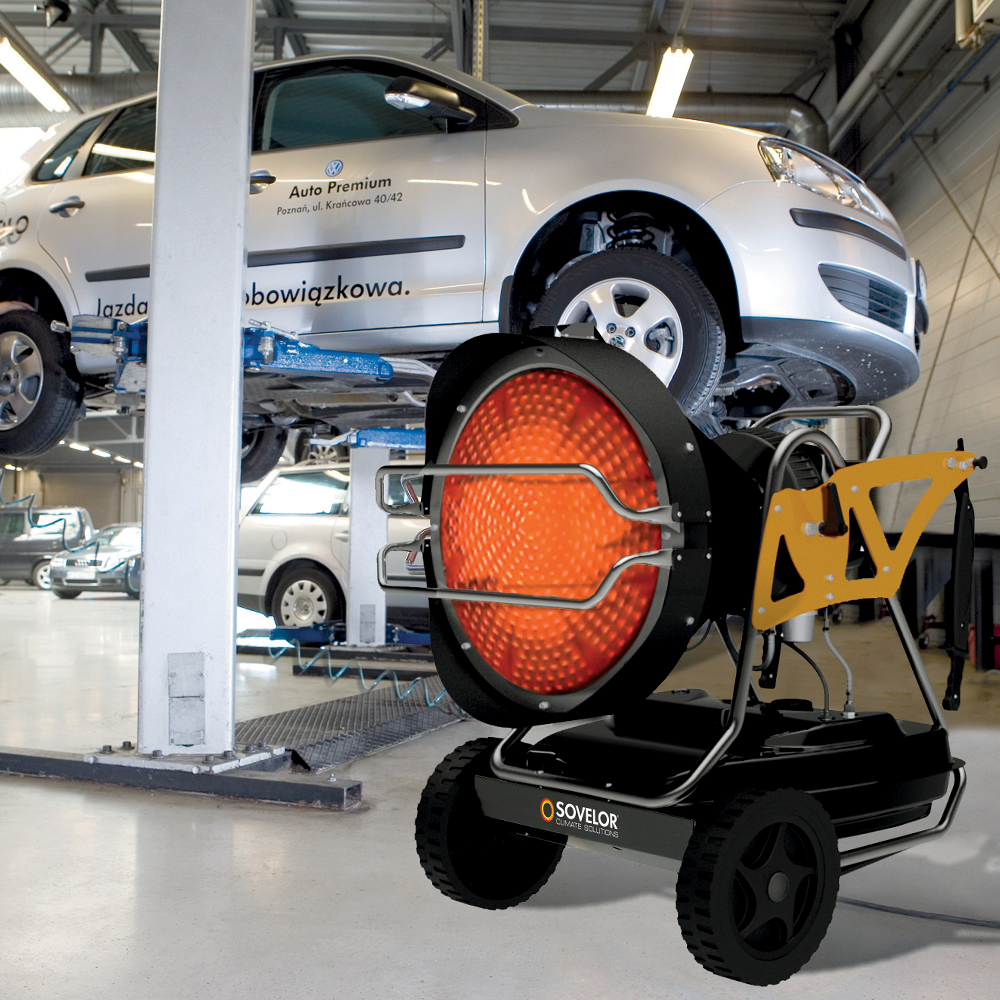 Chauffage radiant mobile au fuel à combustion directe - STAR S - SOVELOR – Chauffage de poste de travail en grand bâtiment ou plein air_1