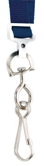 Cordons porte-badge plats avec fermeture de sécurité, à clip ou mousqueton - cose2 noi - l890xl15.88mm_1