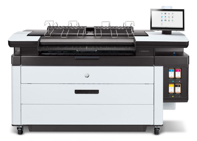 Traceur HP PageWide XL 5200 MFP Post Script - impressions rapides en noir et blanc et couleur - référence 4VW17A_1