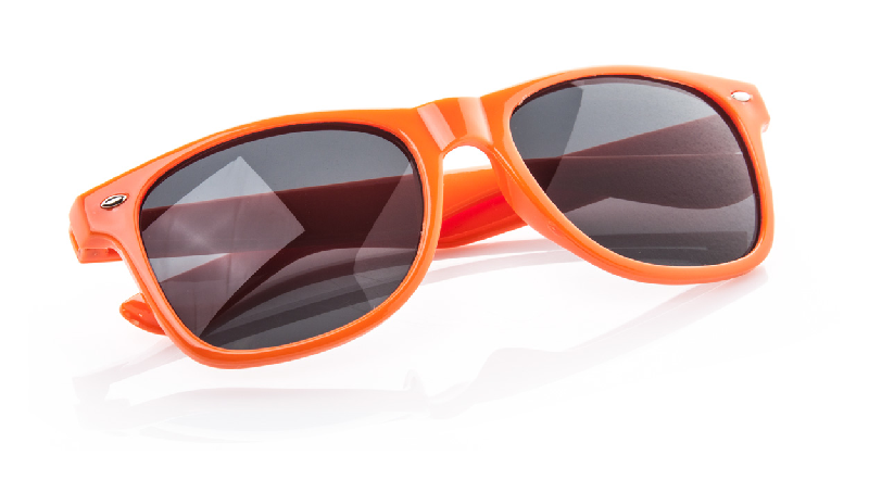 Lunettes de soleil en plastique - modèle ”Xaloc” - protection UV 400 - couleur orange_1