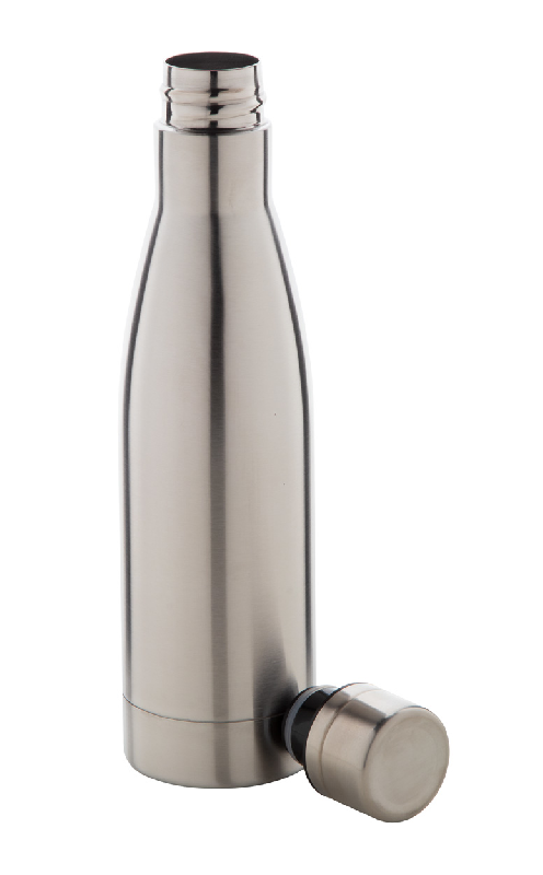 Thermos isolante en cuivre - double paroi en inox - 500 ml - argenté_1