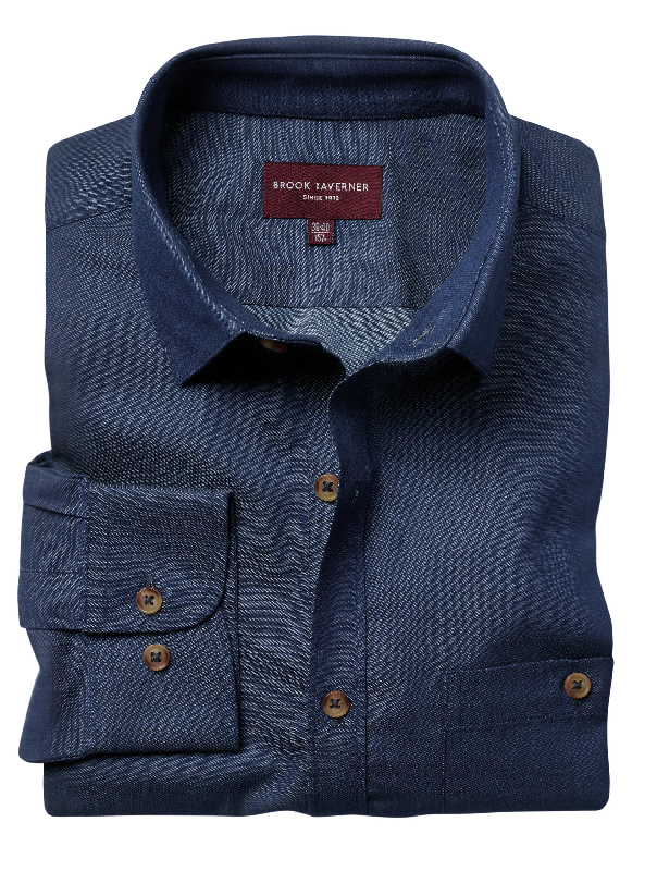 Chemise Jasper - Réf: BT7886 - 100% coton - Coupe ajustée homme - Manches longues - Marque Brook Taverner_1