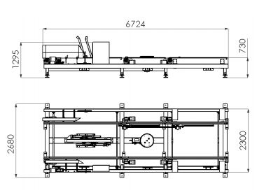 Combiné 3F pour machines palettes - Platon - Poids 2315 kg - Dimensions maxi et mini palettes_1