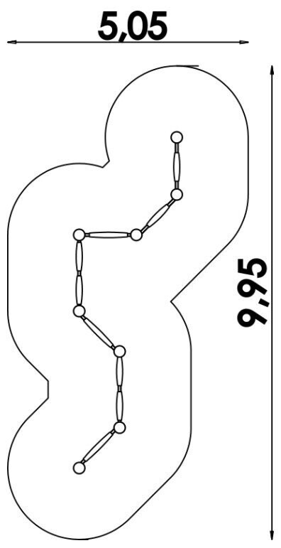 Parcours d'équilibre en acier inoxydable et PEHD - Conforme EN1176 - Référence BT16271 - Pour aire de jeux_1