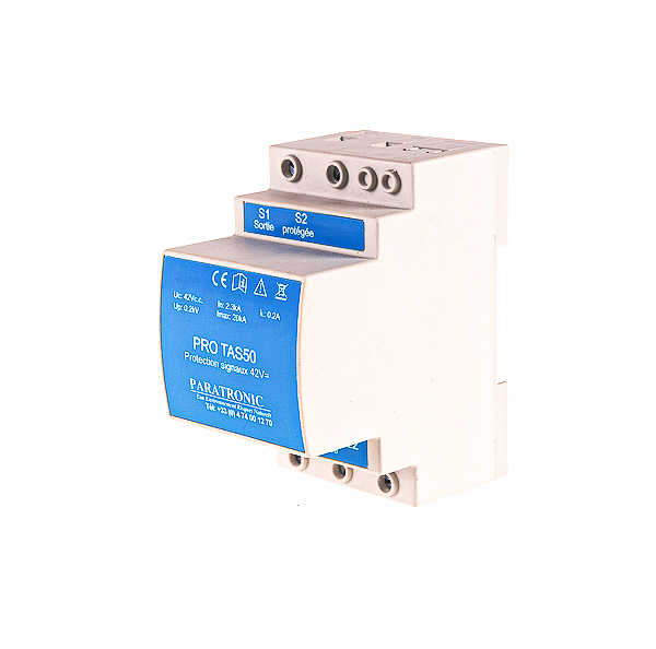 Protections foudre - Parafoudres et parasurtenseurs 48 V - Boîtier 3 modules pour rail DIN_1