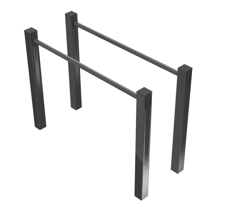 Station double barre parallèle en acier inoxydable - Dips - Calisthenics - Référence SDBP_1