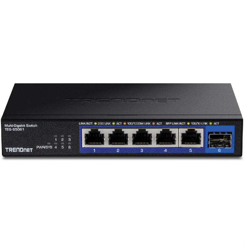 TRENDnet TEG-S5061 Switch 2,5G à 6 ports non administrable, avec ports SFP+ 10G_1
