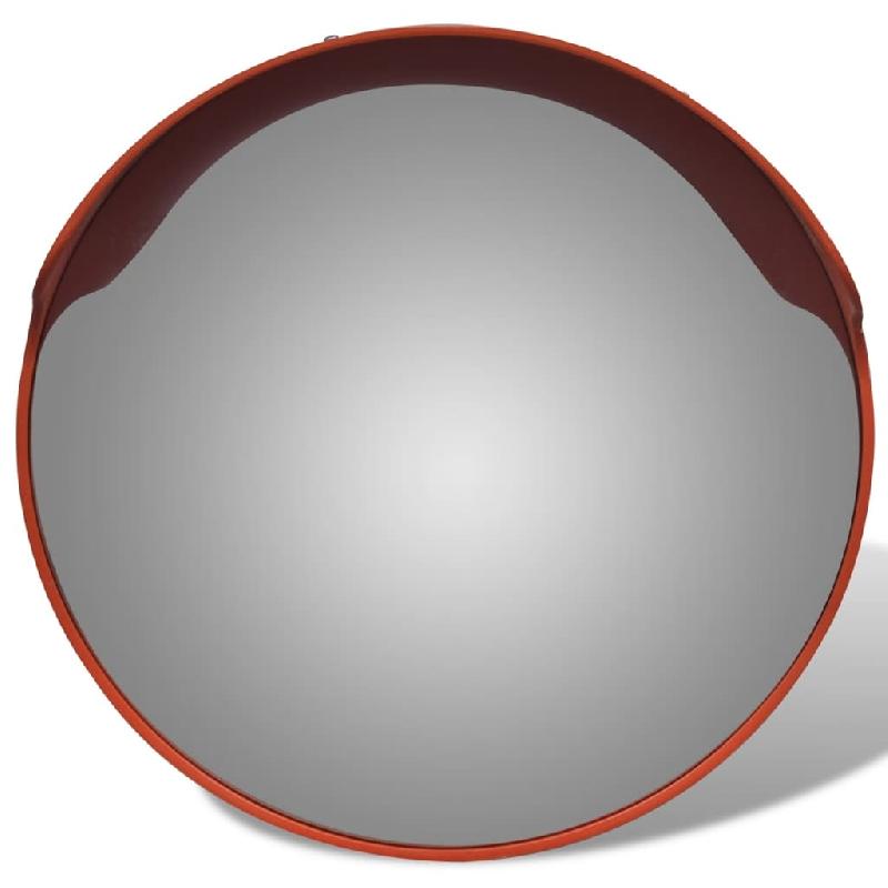 Vidaxl miroir de trafic convexe d'extérieur plastique pc orange 45 cm 141680_1