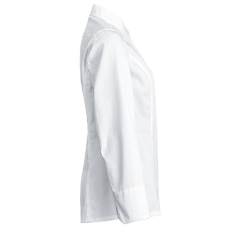 Intuition - Veste de cuisine femme - Clement Design - col kimono, personnalisable, manches courtes ou longues_1