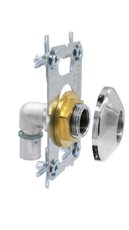 Platine EasyFix simple à sertir D16 - Pour machine à laver - Sortie femelle 1/2 (15x21) - Installation PER visitable_1