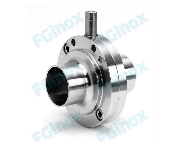 Vanne papillon SMS lisse/lisse à souder - inox 304 ou inox 316L - DN25 à DN104_1