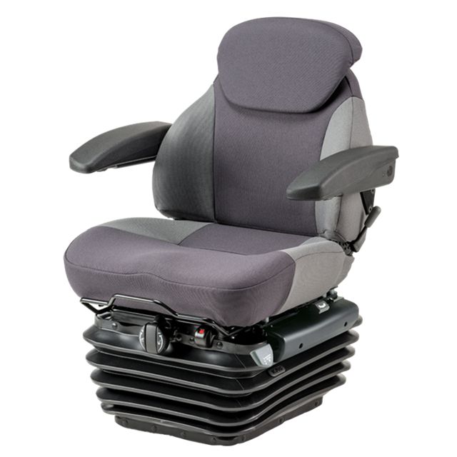 81E6 - Siège de tracteur avec pivot - Kab Seating Ltd - Suspension mécanique et support lombaire_0