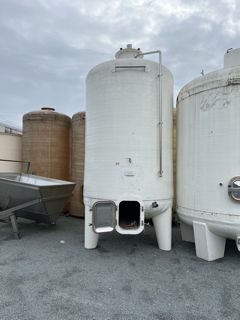 Cuve Rousseau 100 HL - Sur pieds blanche - Ø 2000 - Hauteur 4610 - Porte 420x530 à 500 mm du sol - Avec accessoires et trappe DN500_1