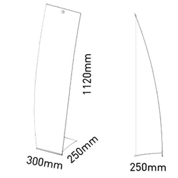 Gamme Olympe - Totem intérieur modulable en acier laqué blanc - Direct Signalétique_1