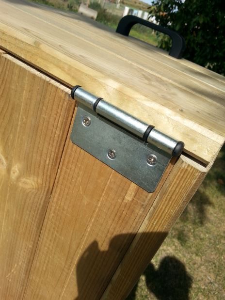 Poubelle publique en bois durable - Wood Park URBANECO 42 - Contenance 90L - Châssis en pin traité autoclave classe 4_1