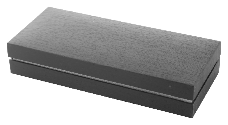 Parure stylo à bille et roller - corps motif carbone - livrée en boîte cadeau noire - André Philippe_1