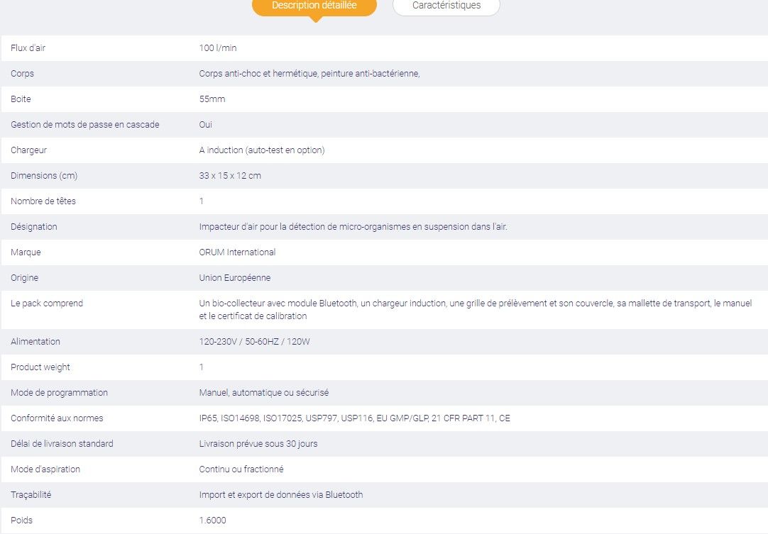 Bclo1104 - Biocollecteur d’air - Alliance Bio Expertise - Boîtes 55mm - 100 L/min - Chargeur induction_1