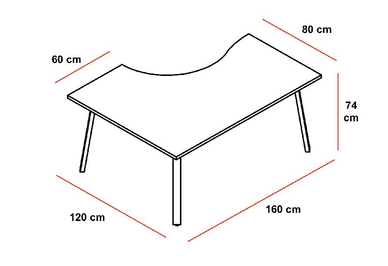 Bureau compact Ogi A - MDD - Blanc 9010, Blanc, Gauche_1