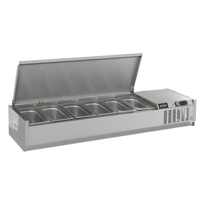 Kit réfrigéré 6xGN1/3 L1500mm couvercle en acier inox Combisteel_1