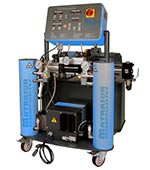 Machine de projection polyurethane hydraulique ou pneumatique avec des débits de 4kg/min à 14kg/min selon l'application_1