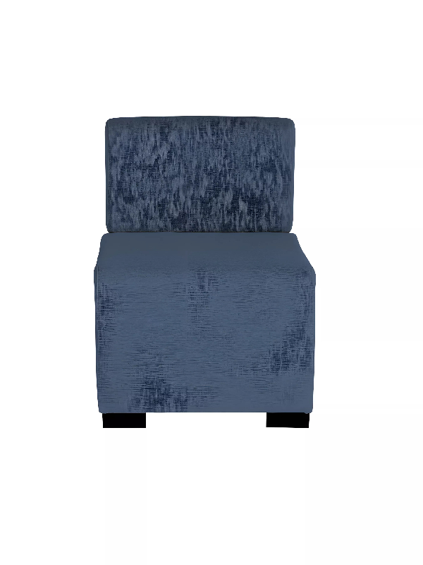 Canapé 1 place bleu denim_1